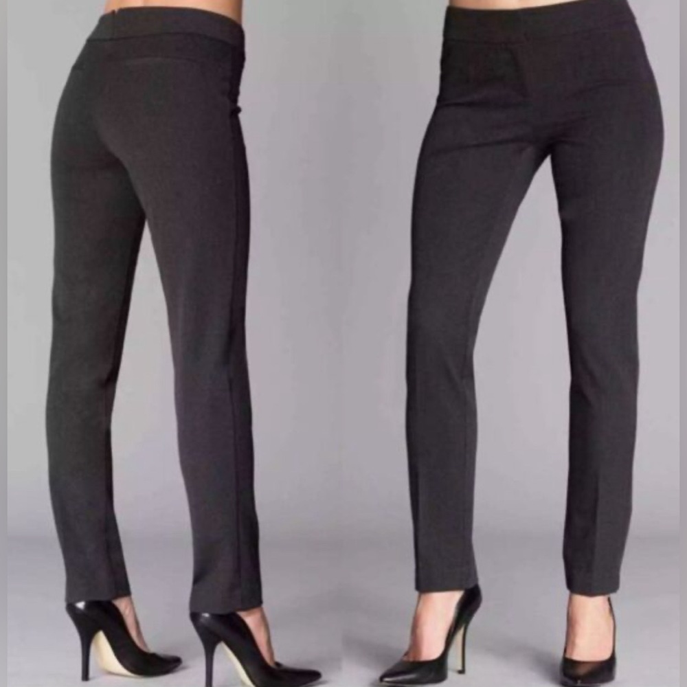 ECRU Sz 10 Santana Pants Slim Leg Stretchy Career Wear Minimalist Trousers NEW